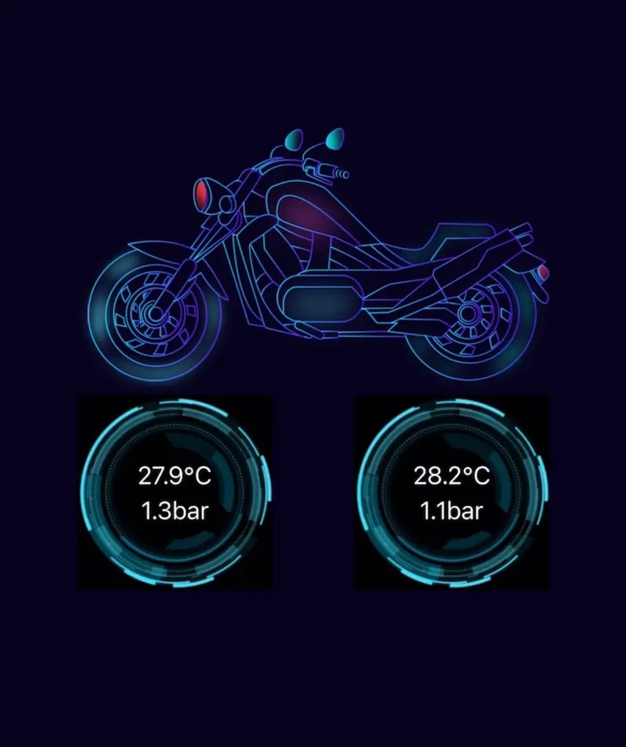 SurRonshop Tire Pressure Sensing Wheel Caps - Image 4